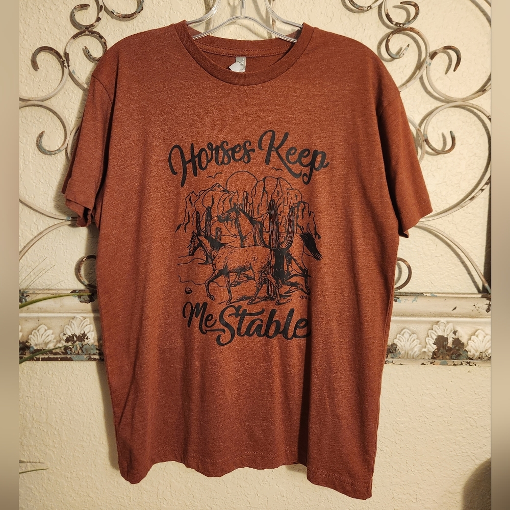 🦄 Horses Keep Me Stable Tee
